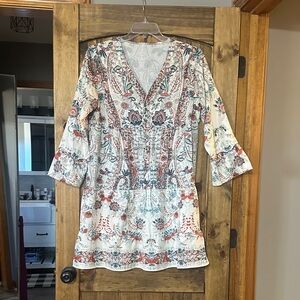 Bohemian Floral Midi Dress